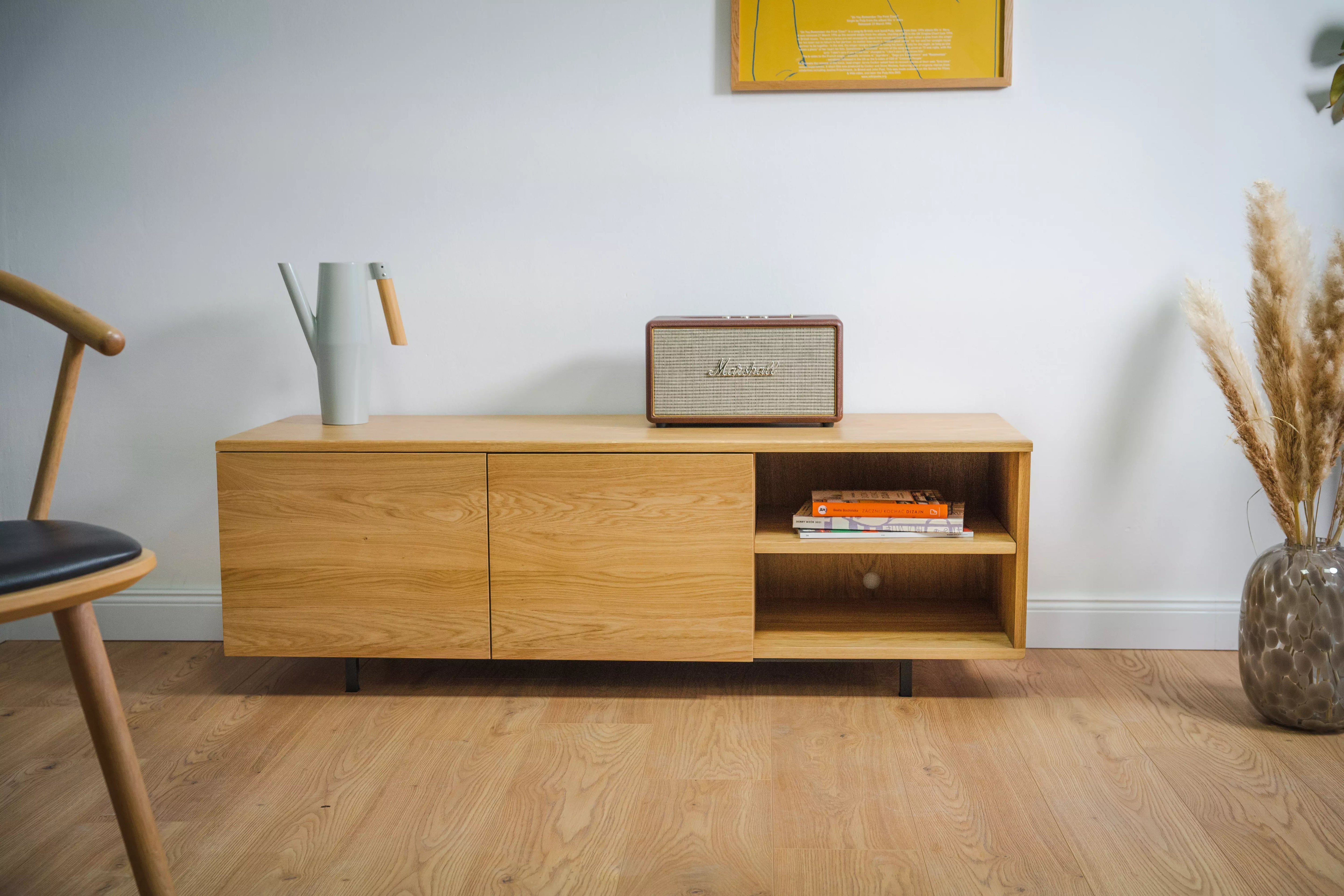 oak wood tromso tv cabinet