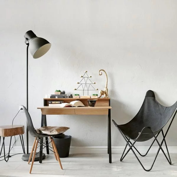 vogel desk S with extension black