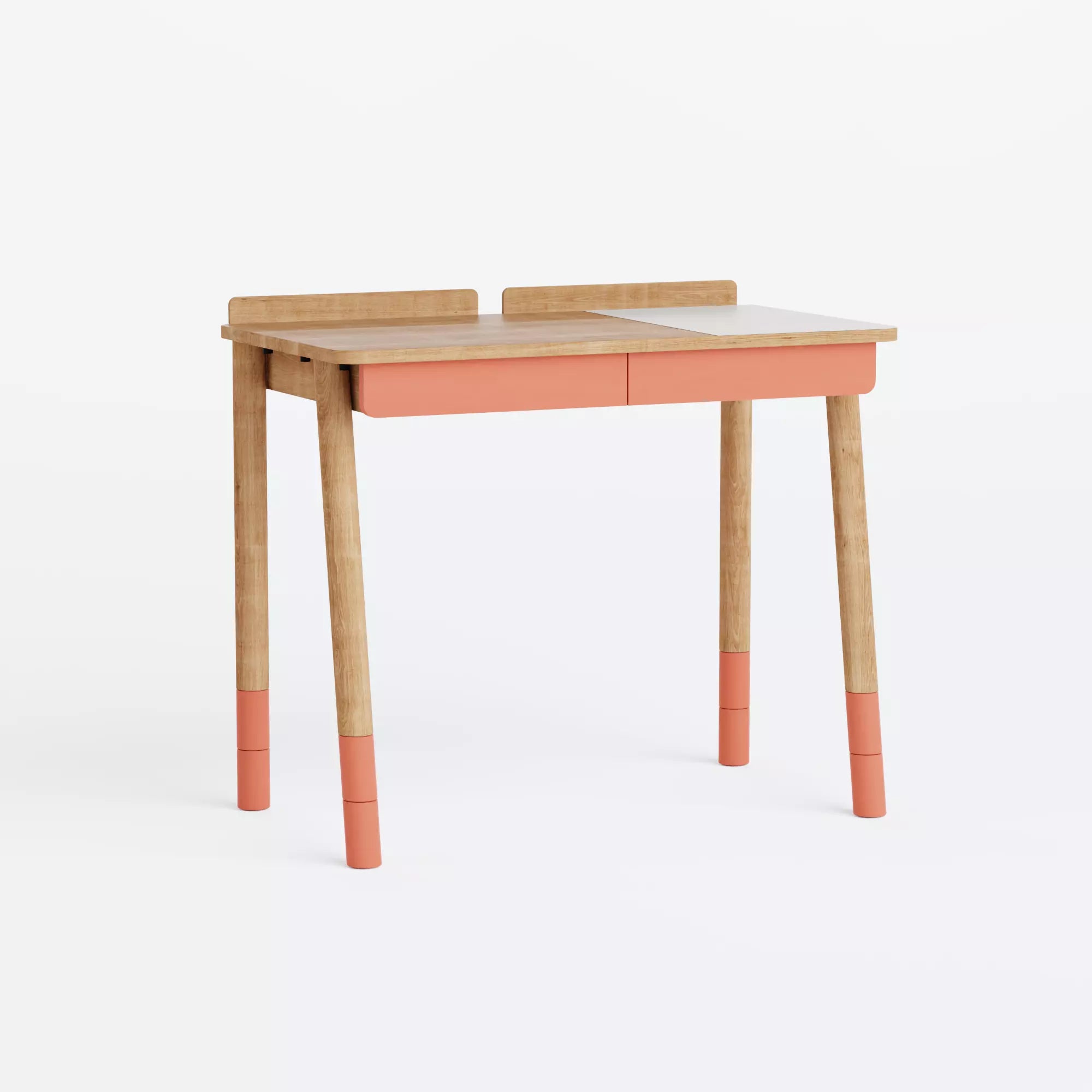 Rise desk that grows with your child Orange