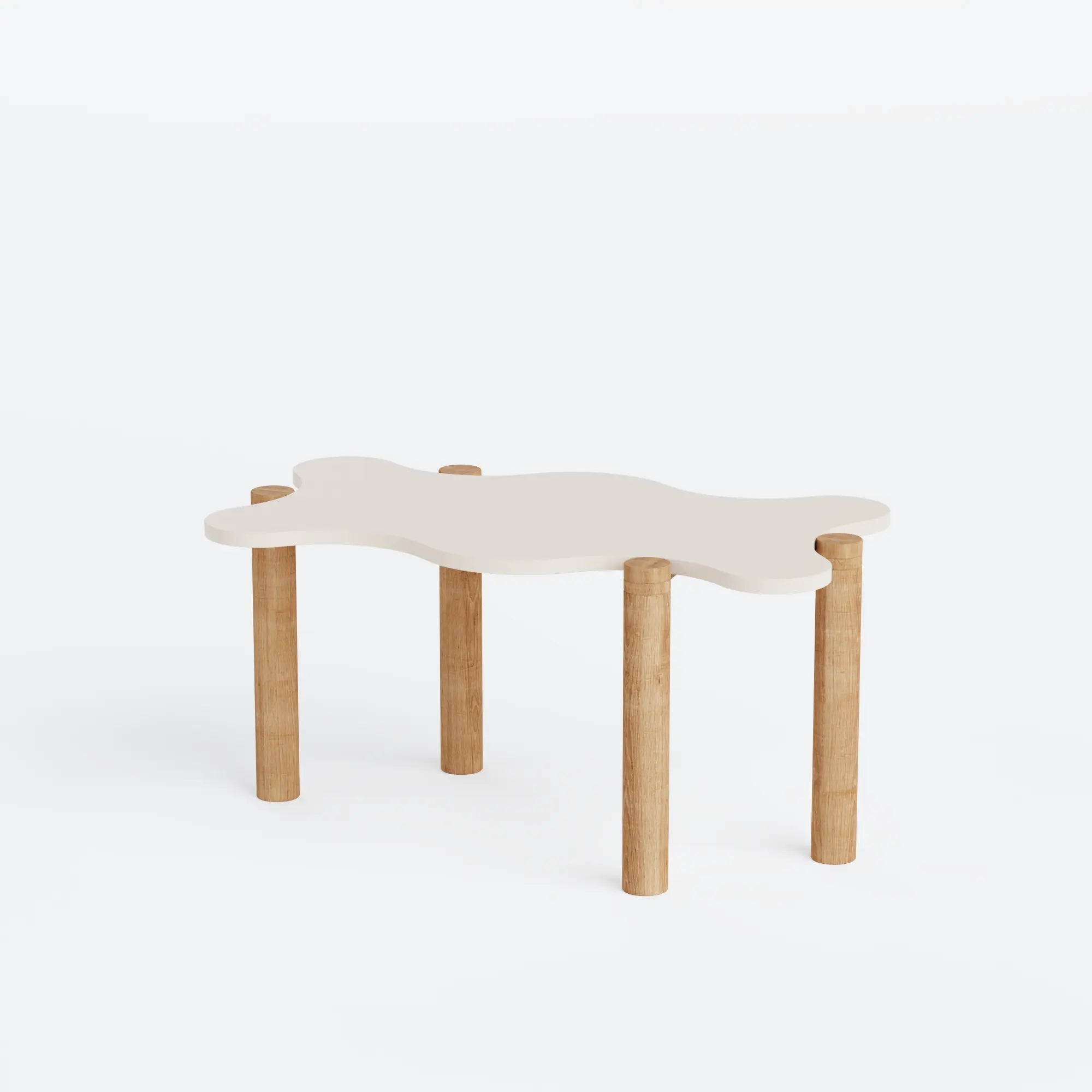 Savia Medium Table Cream/ Natural Oak