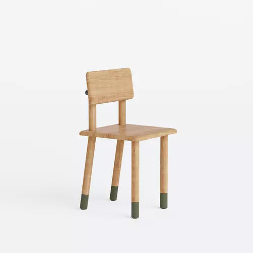 Rise-Stuhl mit Olivenbeinen